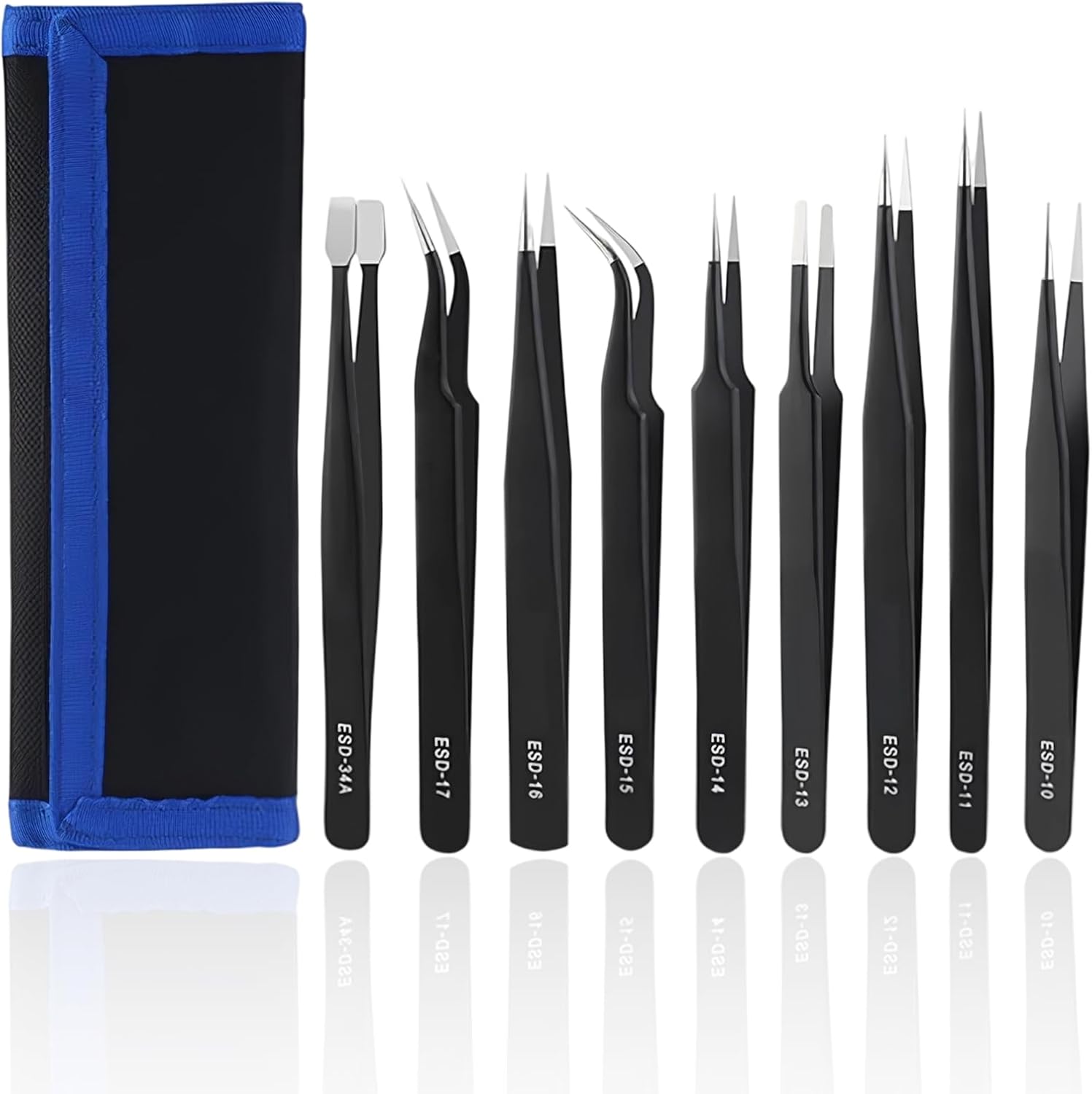 Soldering Iron Kit - Ensemble de pinces antistatiques de précision,