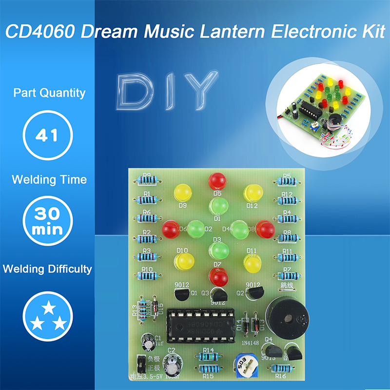 Diy Electronics Workbench - Kit électronique de bricolage CD4060 replLantern,