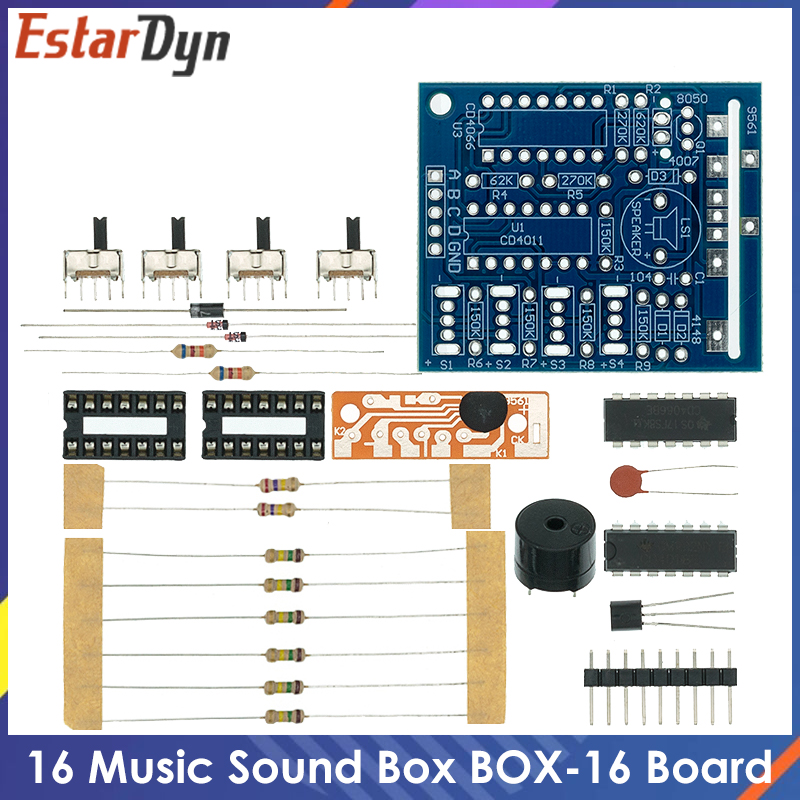 Diy Electronics Learning Kit - Boîte à musique 16 sons BOX-16,