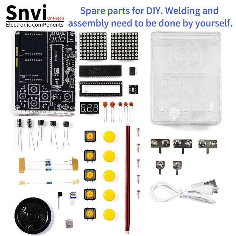 Diy Electronics Learning Kit - Kit de console de jeu pixel