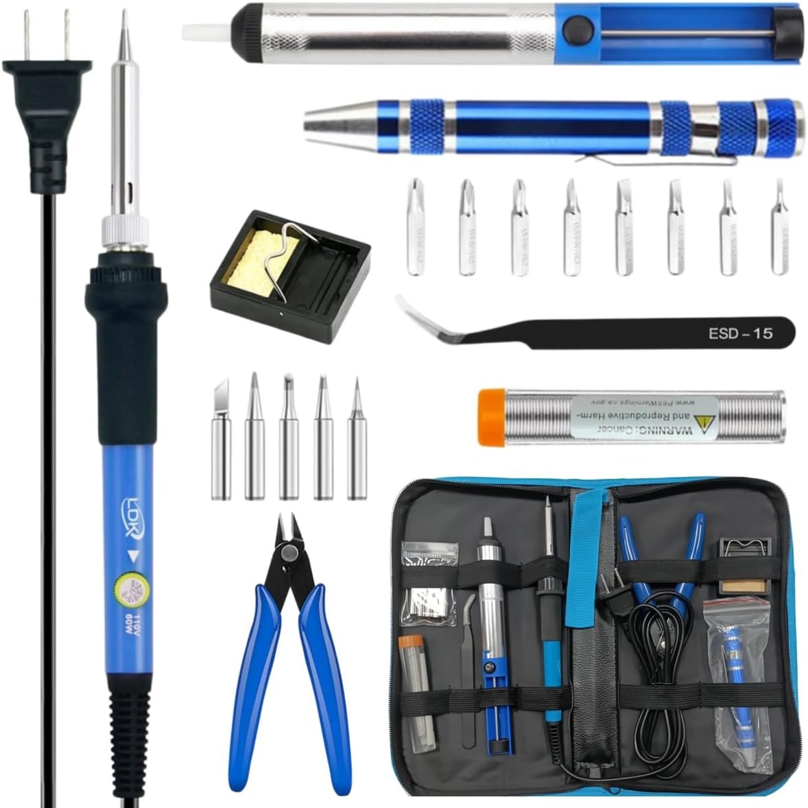 Kit de fer à souder 60W avec t - Soldering Iron Kit avis et prix