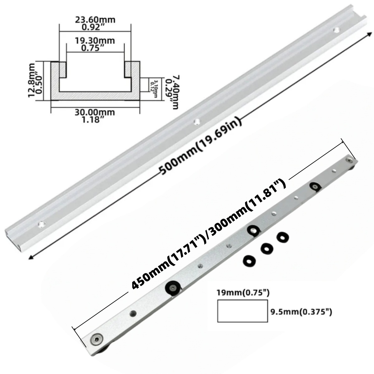 1 Kit de glissières en alumini - Diy Electronics Workbench avis et prix