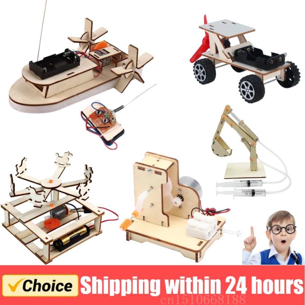 Modèle de bateau en bois à ass - Diy Electronics Kids avis et prix