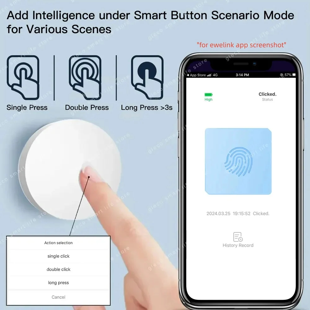 Bouton de scène Zigbee, contrô - Push Button Tactile avis et prix