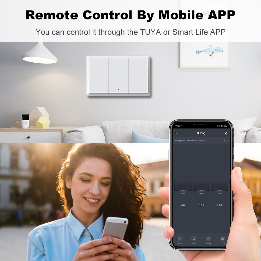 Interrupteur intelligent MANHO - Push Button Tactile avis et prix